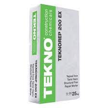 TEKNO Teknorep 200 Ex Çimento Esaslı Tiksotropik Rötresiz İnce Tamir Harcı 25 kg